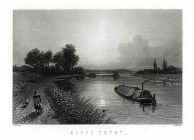 El río Trent, Inglaterra, 1883 de A. Willmore