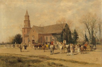Iglesia de Bruton, Williamsburg, Virginia, en la época de Lord Dunmore, 1893 de A. Wordsworth Thompson