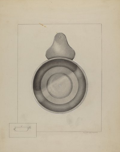 Escudilla de peltre de A. Zaidenberg