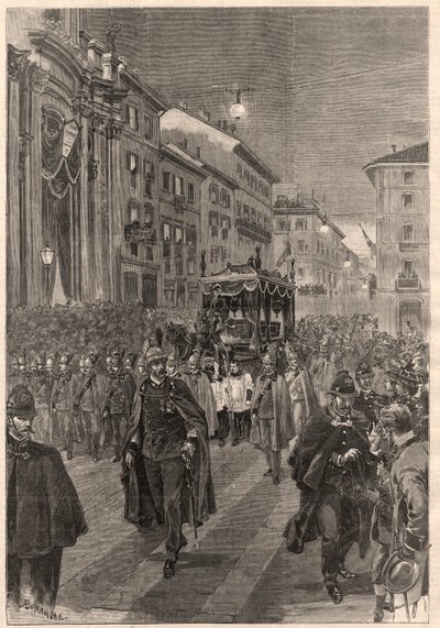 Verdi, Giuseppe: procesión fúnebre, Milán, 26 de febrero de 1901 de A. after Bonamore