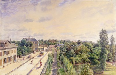 La casa de huéspedes en Sèvres, c.1840 de A. de Lareuziere