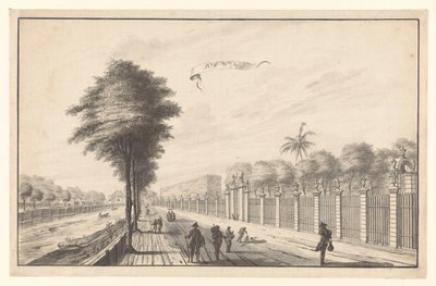 El Post Rijswijk visto desde Noordwijk Rijswijk (título sobre el objeto) de A. de Nelly (attributed to)