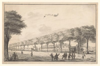 Vista de Fort de Waterplaats en Molenvliet en Batavia Pozo de agua (título sobre el objeto) de A. de Nelly (possibly)