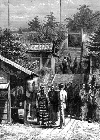 Guardias de la Legación Suiza, Yedo Tokio de A. de Neuville