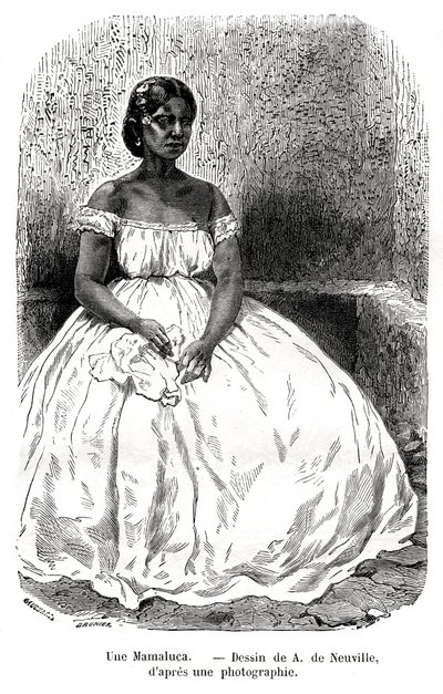 Una Mamaluca, Brasil, siglo XIX de A. de Neuville