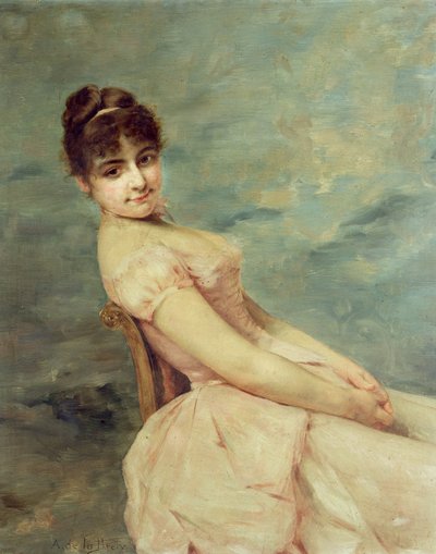 Retrato de una joven de A. de la Prely