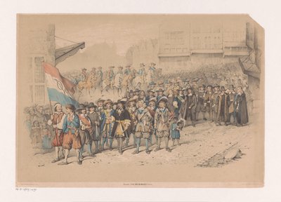 Histórica procesión con motivo de la V.O.C. de A. van Groeneveldt