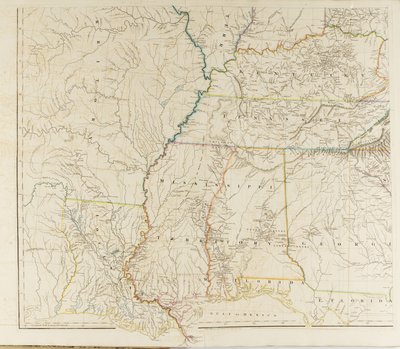 Mapa de los Estados Unidos de América del Norte de Aaron Arrowsmith