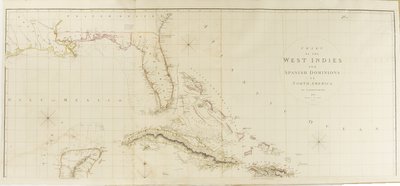 Carta de las Indias Occidentales y de los dominios españoles en América del Norte de Aaron Arrowsmith