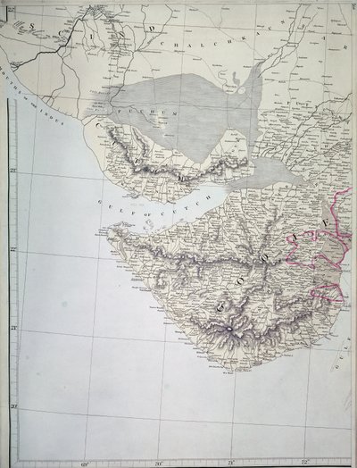 Mapa de la India Occidental, 1816 de Aaron Arrowsmith