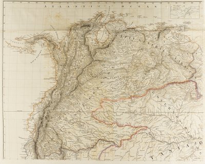 Esbozos de las divisiones físicas y políticas de América del Sur de Aaron Arrowsmith