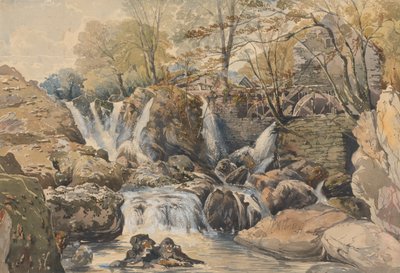 Molino y cascadas de Aaron Edwin Penley