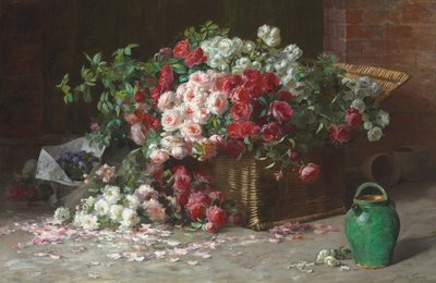 Cesta de rosas, c.1890 de Abbott Fuller Graves