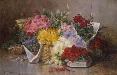 Bodegón floral (óleo sobre lienzo) de Abbott Fuller Graves