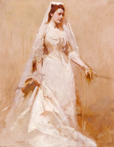 Una novia, ca. 1895 de Abbott Handerson Thayer