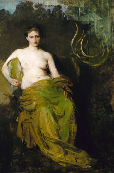 Figura medio drapeada de Abbott Handerson Thayer