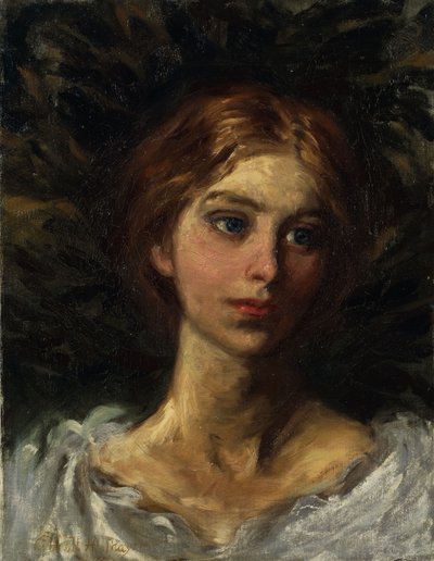 Retrato de una niña de Abbott Handerson Thayer