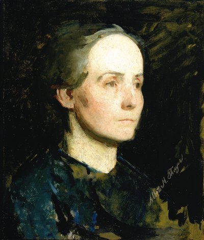 Retrato de una mujer, Srta. Gertrude Bloede de Abbott Handerson Thayer