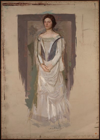Mujer de pie de Abbott Handerson Thayer