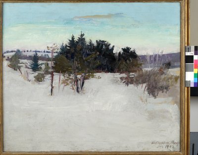Paisaje de invierno de Abbott Handerson Thayer
