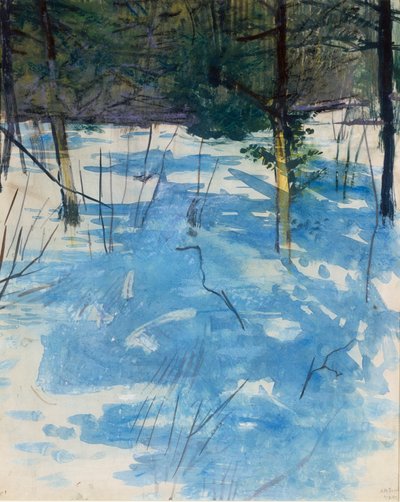 Invierno, Monadnock, ca. 1900 de Abbott Handerson Thayer