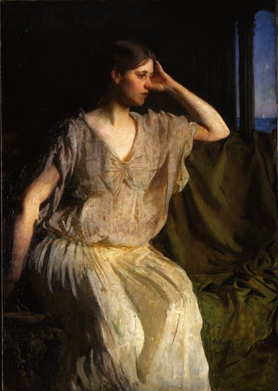Mujer con vestido griego, c.1894 de Abbott Handerson Thayer