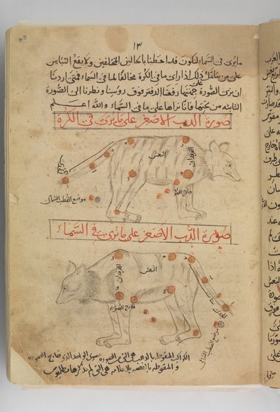 Kitab suwar al-kawakib al-thabita Libro de las Imágenes de las Estrellas Fijas, Irán, finales del siglo XV de Abd al Rahman al Sufi