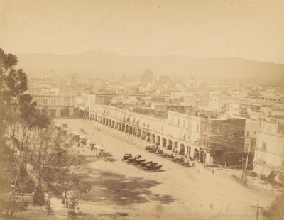 Vistas Mexicanas. Mexico, Mercaderes Portal. de Abel Briquet