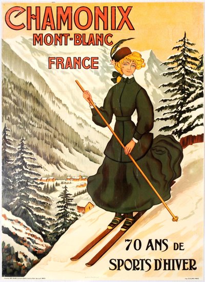 Chamonix Mont Blanc 70 años de deportes de invierno de Abel Faivre