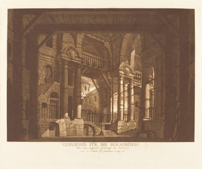 Prisión para el escenario de Abel Schlicht possibly after Giuseppe Galli Bibiena