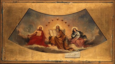 Francés: Le Père éternel, le Christ et la Vierge de Abel de Pujol