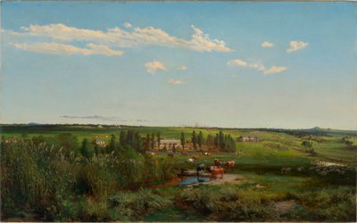 ""Le domaine de Mount Fyans en Australie"" (Granja de Mount Fyans) Peinture de Louis Buvelot (1814-1888) - 1869 - Óleo sobre lienzo Dim 58,6x95,3 cm Galería Nacional de Australia, Canberra de Abraham Louis Buvelot