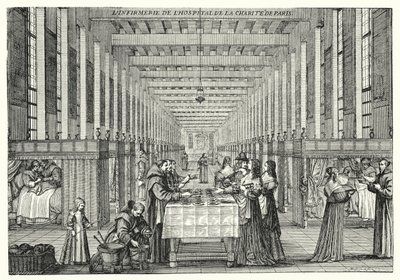 La enfermería del Hospital de la Caridad de París de Abraham (after) Bosse