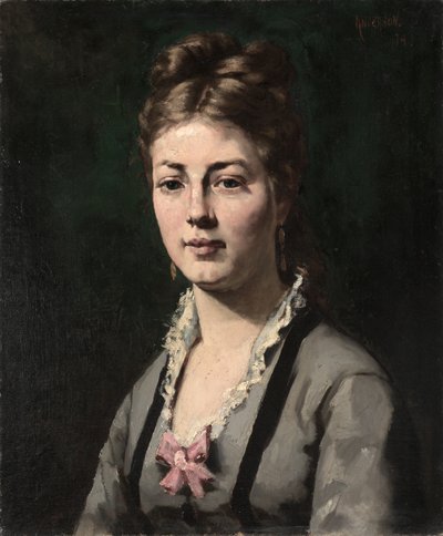Retrato de mujer de Abraham Archibald Anderson