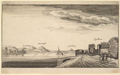 El Rin cerca de Bonn, copia, 1625-77 de Abraham Aubri