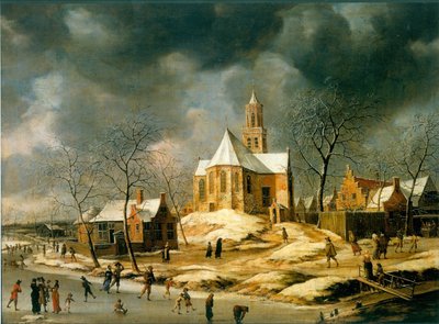 El pueblo de Midlum de Abraham Beerstraaten