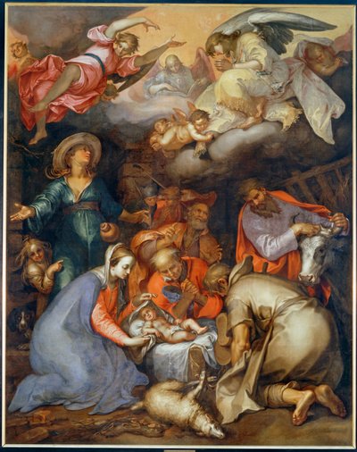 Adoration des bergers ... de Abraham Bloemaert