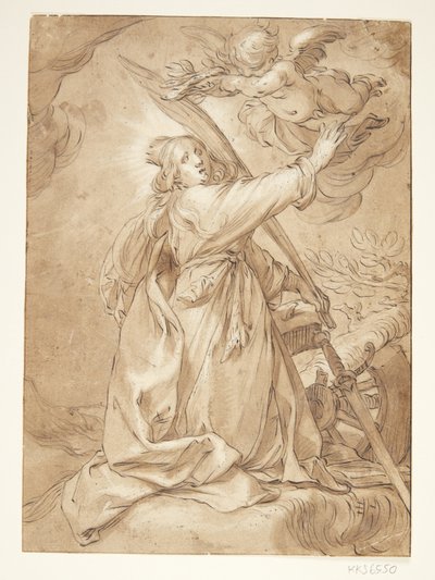 Catalina como mártir de Abraham Bloemaert