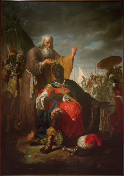 El bautismo del eunuco de Abraham Bloemaert