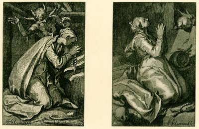 Santos penitentes de Abraham Bloemaert
