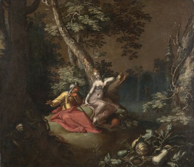 Paisaje con Vertumno y Pomona de Abraham Bloemaert
