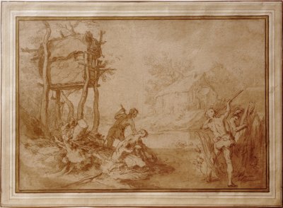 Latona y los campesinos licios de Abraham Bloemaert
