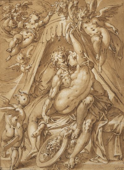 Marte y Venus de Abraham Bloemaert