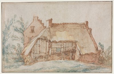 Cabaña de Campesino (recto) de Abraham Bloemaert