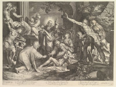Resurrección de Lázaro de Abraham Bloemaert