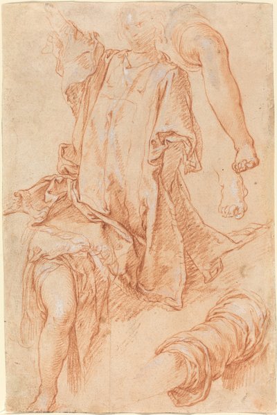 Estudios de Piernas y Ropajes [recto] de Abraham Bloemaert