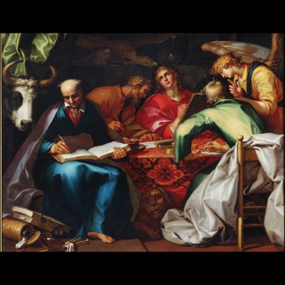 Los cuatro evangelistas de Abraham Bloemaert