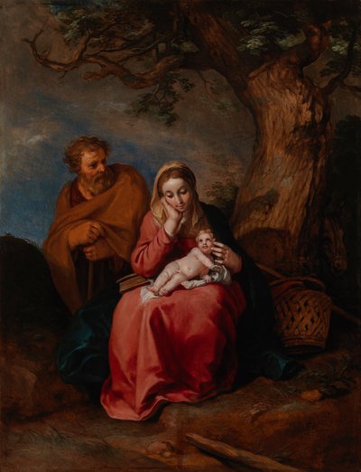 El resto de la huida a Egipto de Abraham Bloemaert