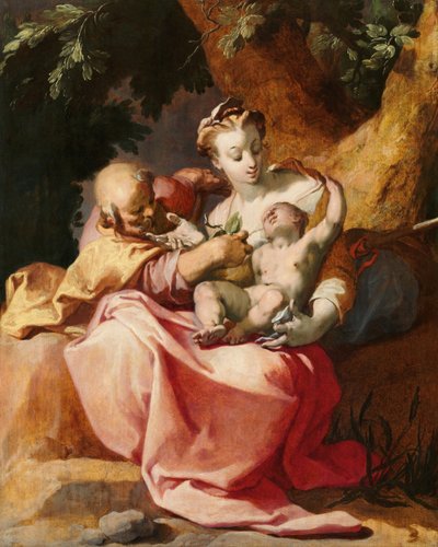 El descanso en la huida a Egipto de Abraham Bloemaert