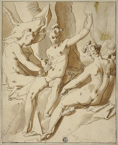 Las tres parcas de Abraham Bloemaert
